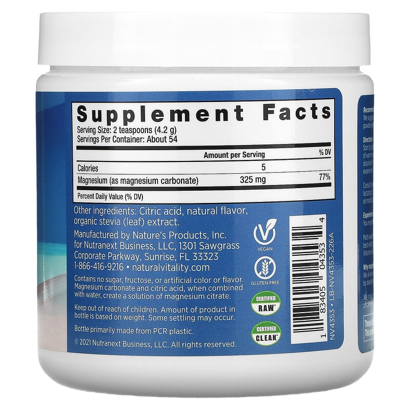 Natural Vitality, CALM, The Anti-Stress Drink Mix, Cherry, 8 oz (226 g) 183405043534