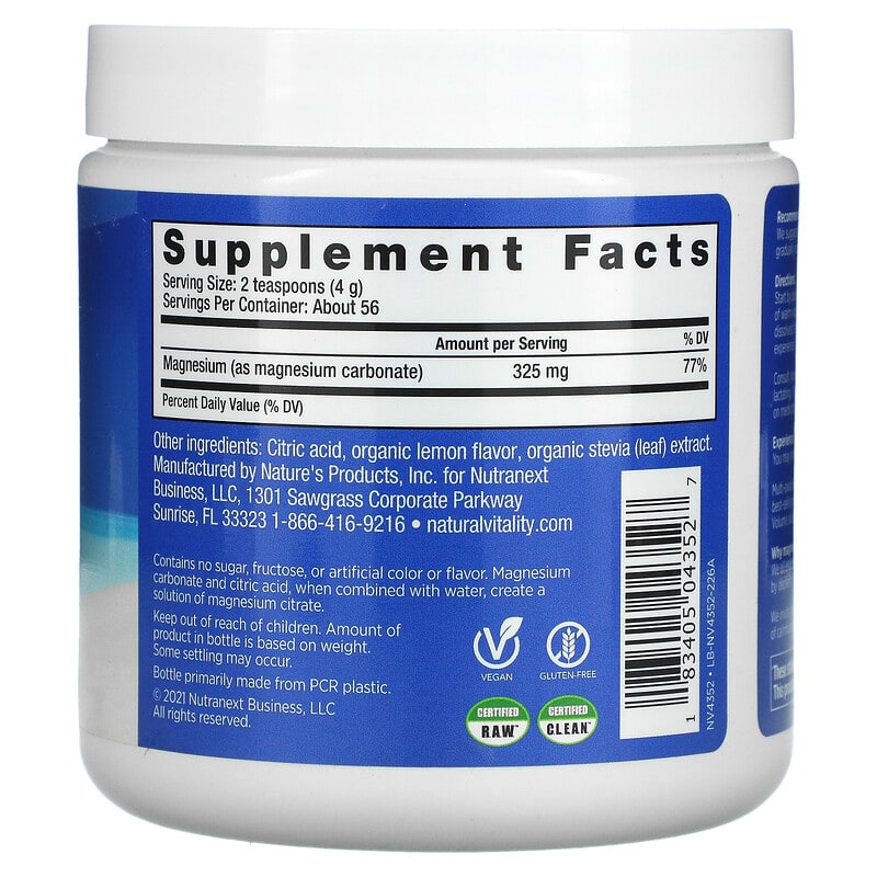 Natural Vitality, CALM, The Anti-Stress Drink Mix, Sweet Lemon, 8 oz (226 g) 183405043527