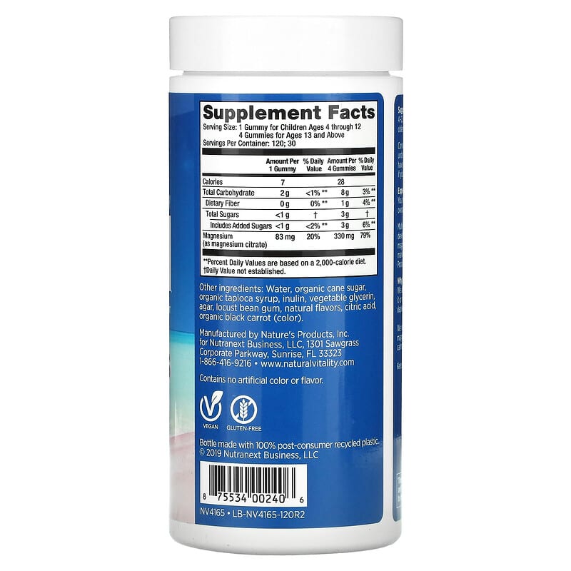Natural Vitality, CALM, The Anti-Stress Gummies, Raspberry-Lemon , 120 Gummies 875534002406