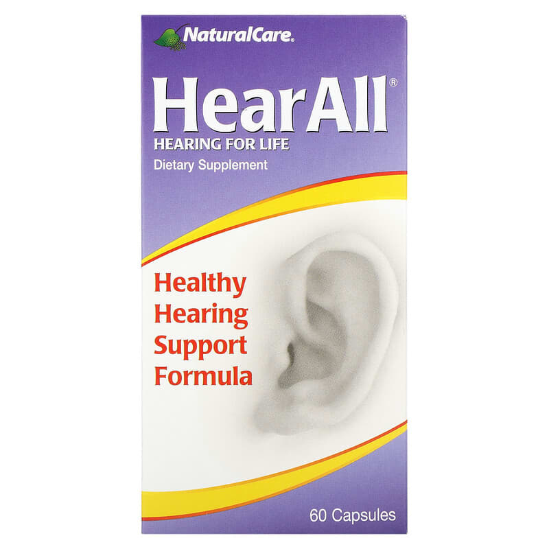 NaturalCare HearAll Healthy Hearing Support Formula 60 Capsules 705692329902