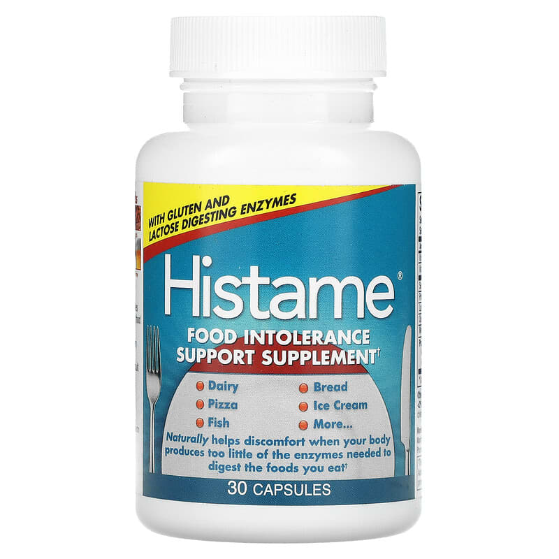 Naturally Vitamins Histame Food Intolerance Support Supplement 30 Capsules 32115500007