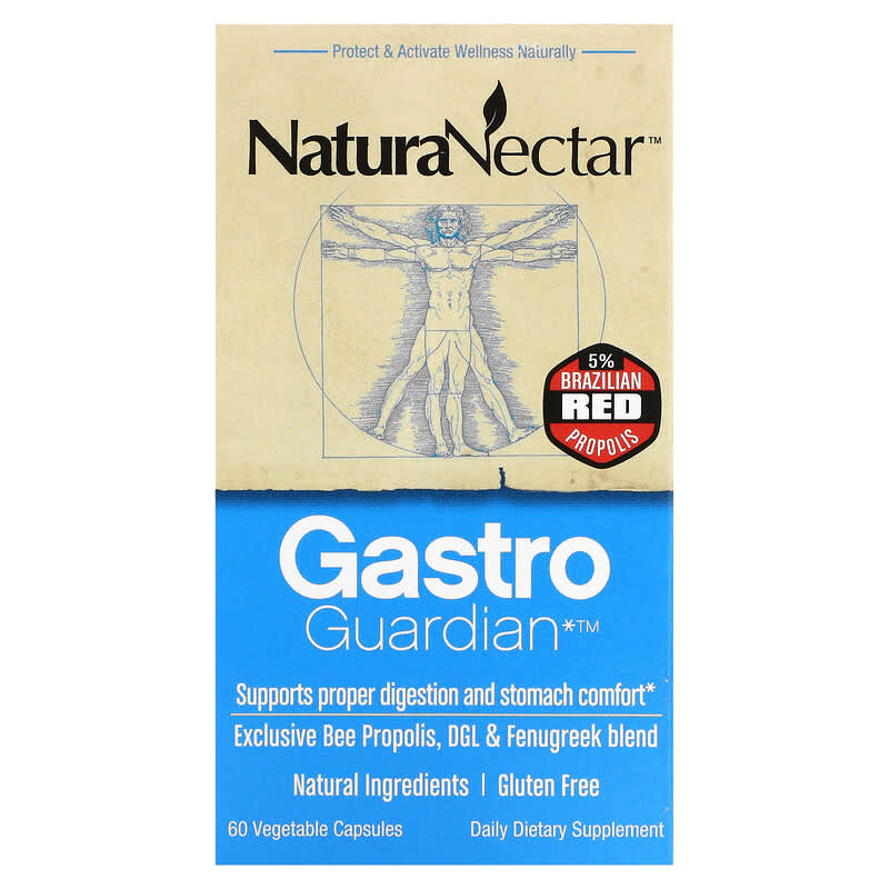 NaturaNectar Gastro Guardian 60 Vegetable Capsules 837654326572
