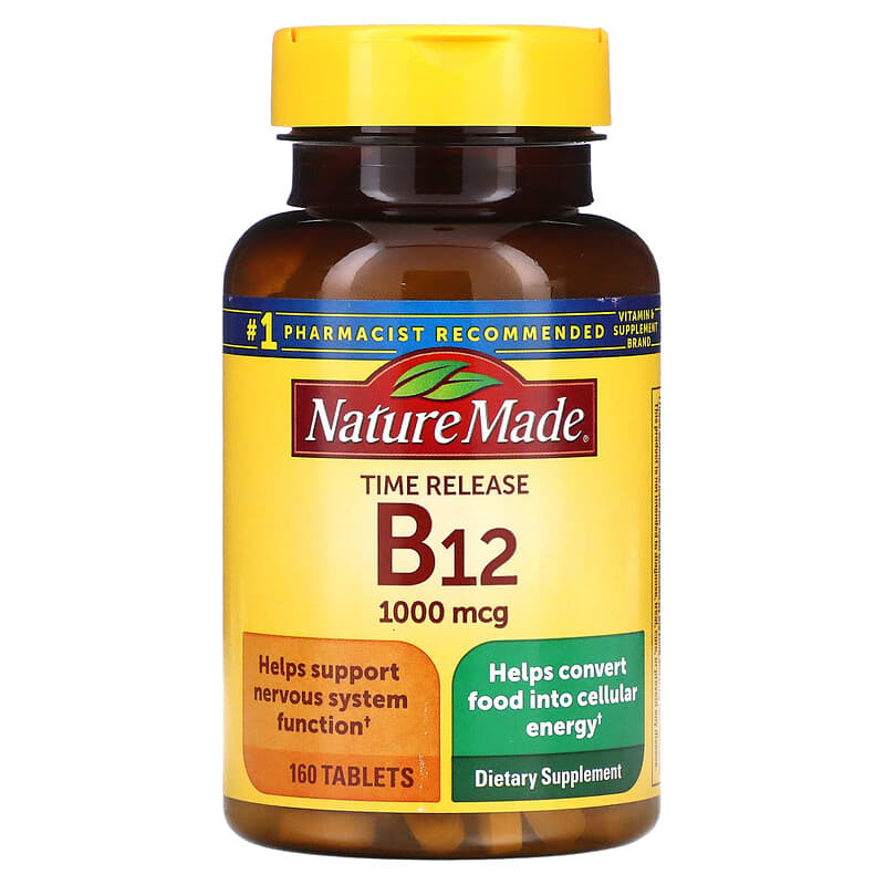 Nature Made B12 Time Release 1,000 mcg 160 Tablets 31604027315
