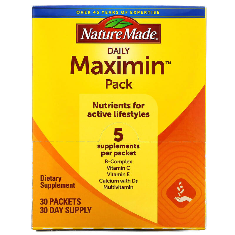 Nature Made Daily Maximin Pack 30 Packets 31604010300