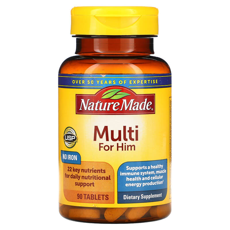 Nature Made Multi for Him 90 Tablets 31604017897