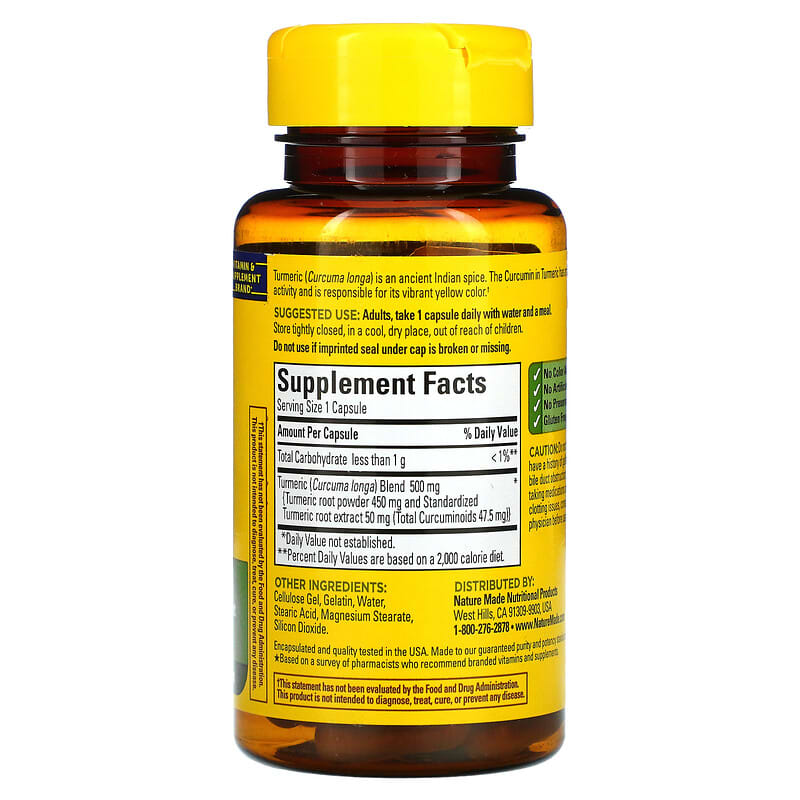 Nature Made, Turmeric Curcumin, 60 Capsules 31604027544
