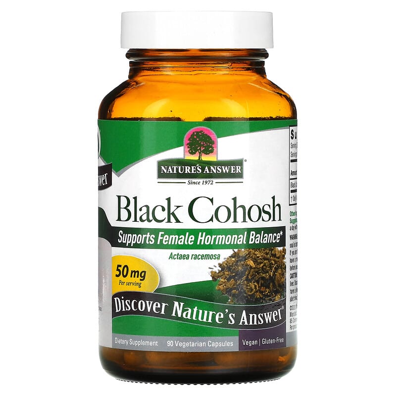 Nature's Answer, Black Cohosh, Full Spectrum Herb, 50 mg, 90 Vegetarian Capsules 83000161261