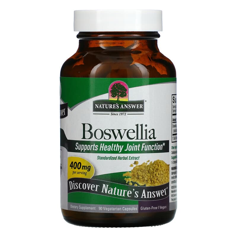 Nature's Answer, Boswellia, 400 mg, 90 Vegetarian Capsules 83000163661