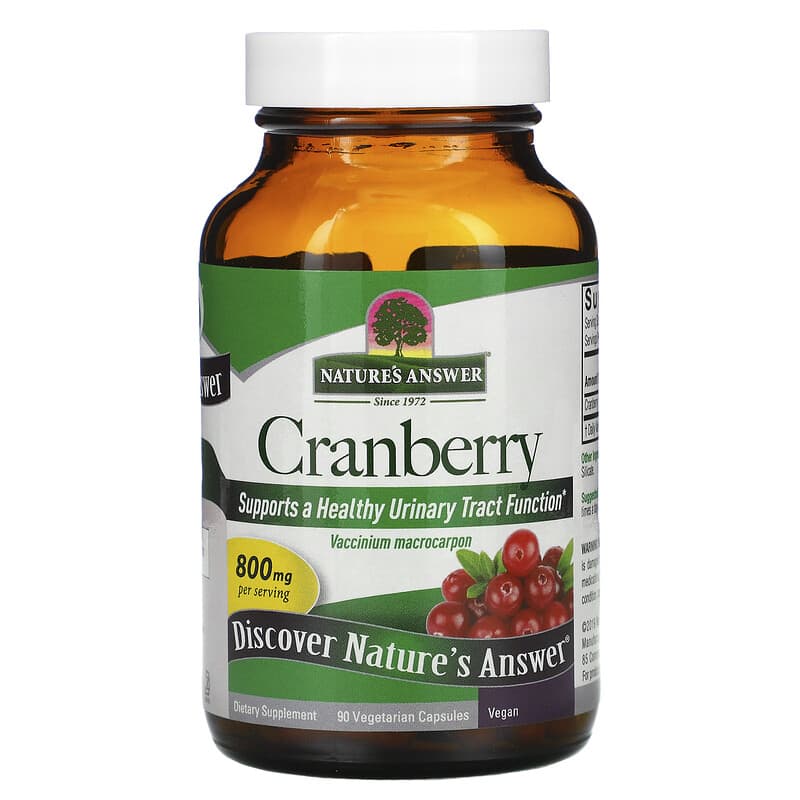 Nature's Answer, Cranberry, 400 mg, 90 Vegetarian Capsules 83000161582