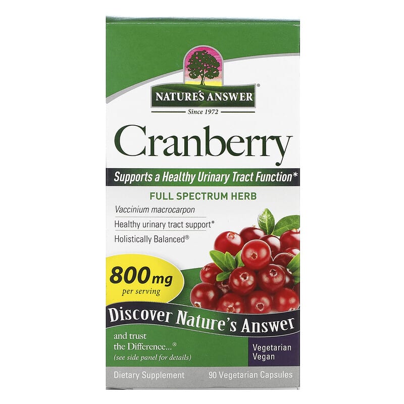 Nature's Answer Cranberry 400 mg 90 Vegetarian Capsules 83000161582