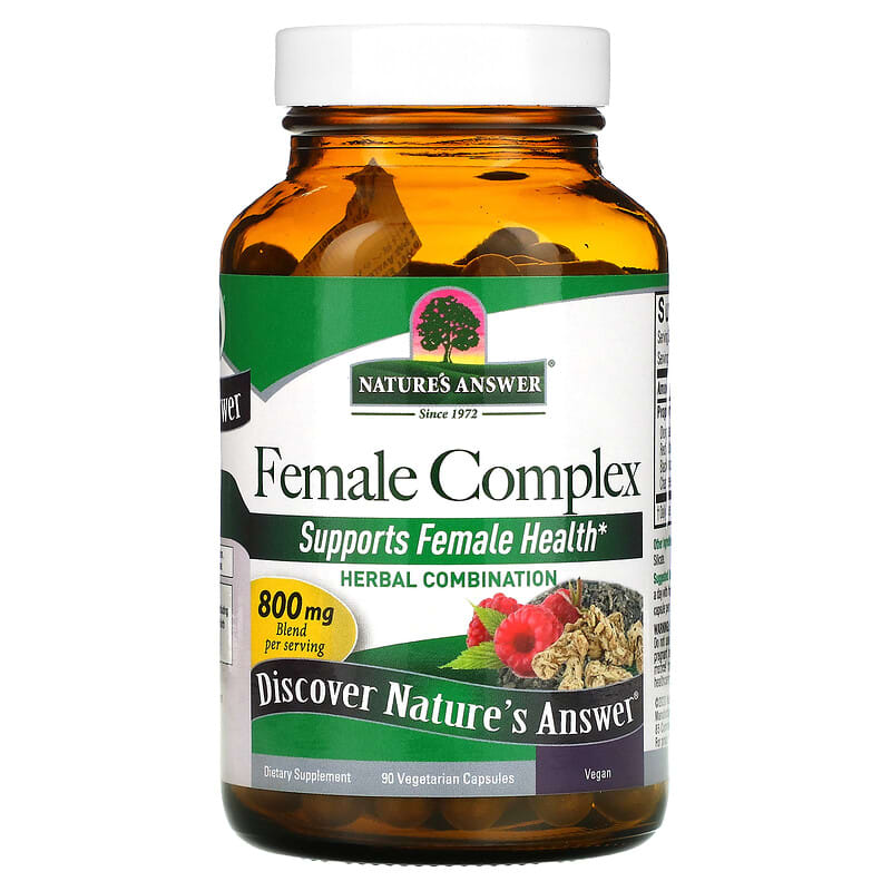 Nature's Answer, Female Complex, Herbal Combination, 400 mg, 90 Vegetarian Capsules 83000160325
