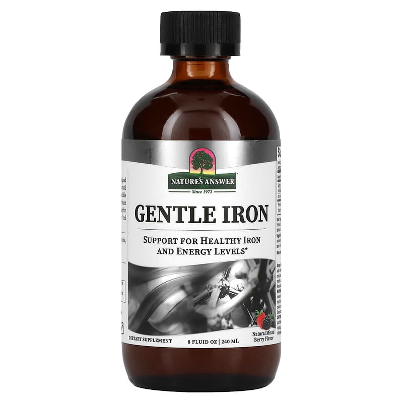 Nature's Answer Gentle Iron Natural Mixed Berry 8 fl oz (240 ml) 83000269257