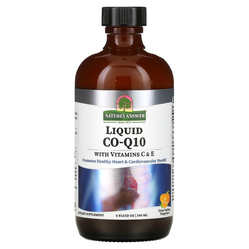 Nature's Answer Liquid Co-Q10 with Vitamins C & E Tangerine 8 fl oz (240 ml) 83000261305