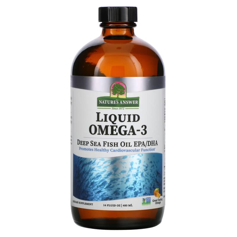 Nature's Answer Liquid Omega-3 Deep Sea Fish Oil EPA/DHA Orange 16 fl oz (480 ml) 83000261374