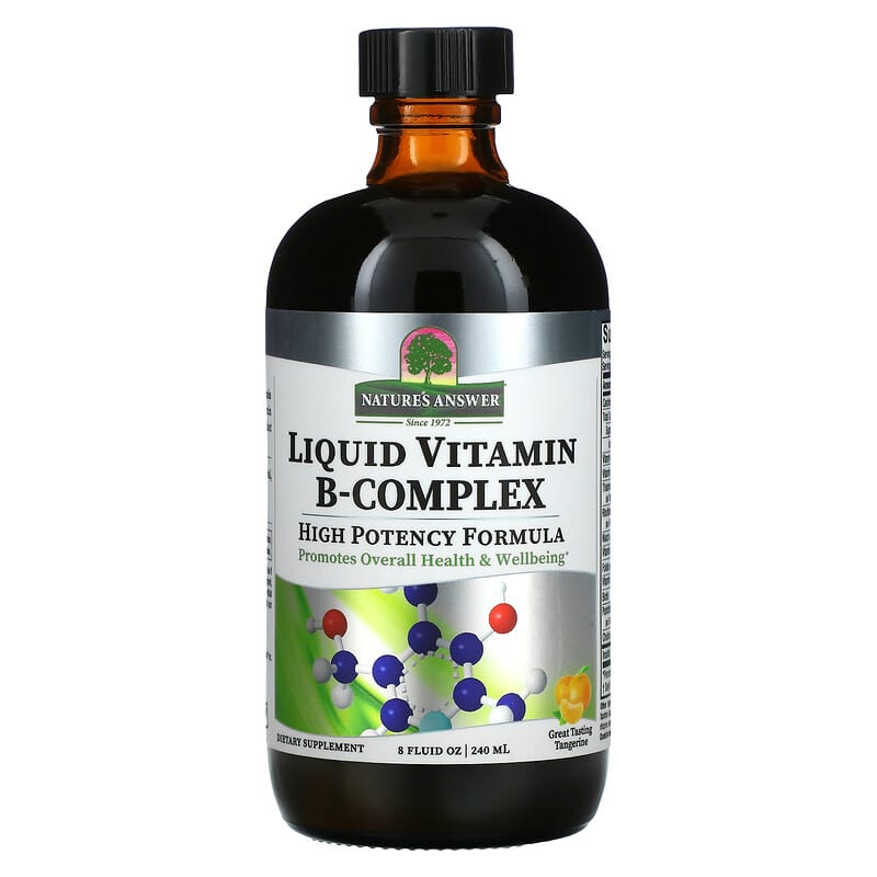 Nature's Answer Liquid Vitamin B-Complex Great Tasting Tangerine  8 fl oz (240 ml) 83000261053