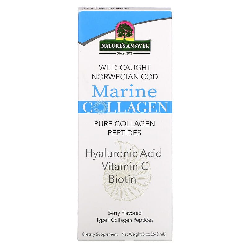 Nature's Answer Marine Collagen Wild Caught Norwegian Cod Berry 8 oz (240 ml) 83000269226