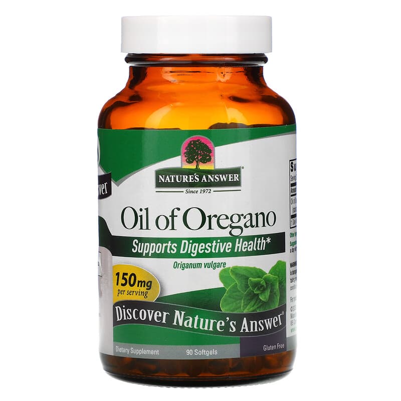 Nature's Answer, Oil of Oregano, 150 mg, 90 Softgels 83000163081