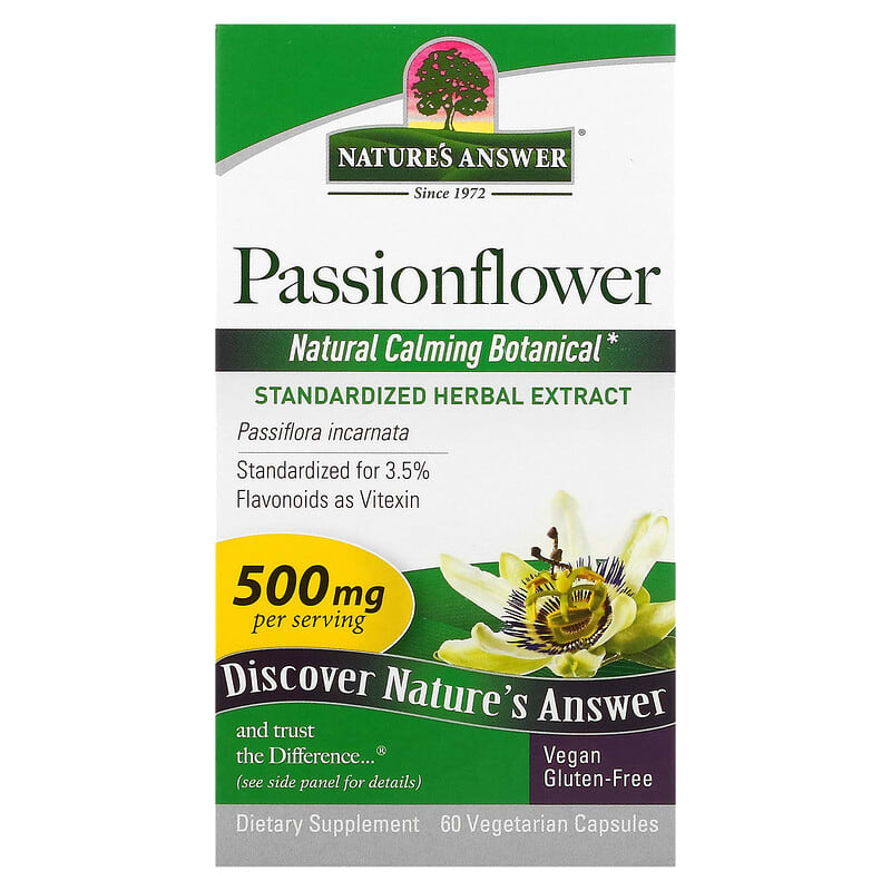 Nature's Answer Passionflower 250 mg 60 Vegetarian Capsule 83000164217
