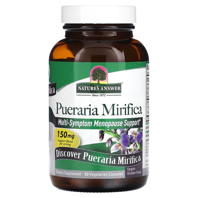 Nature's Answer, Pueraria Mirifica, 150 mg, 60 Vegetarian Capsules 83000261879