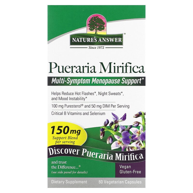 Nature's Answer Pueraria Mirifica 150 mg 60 Vegetarian Capsules 83000261879