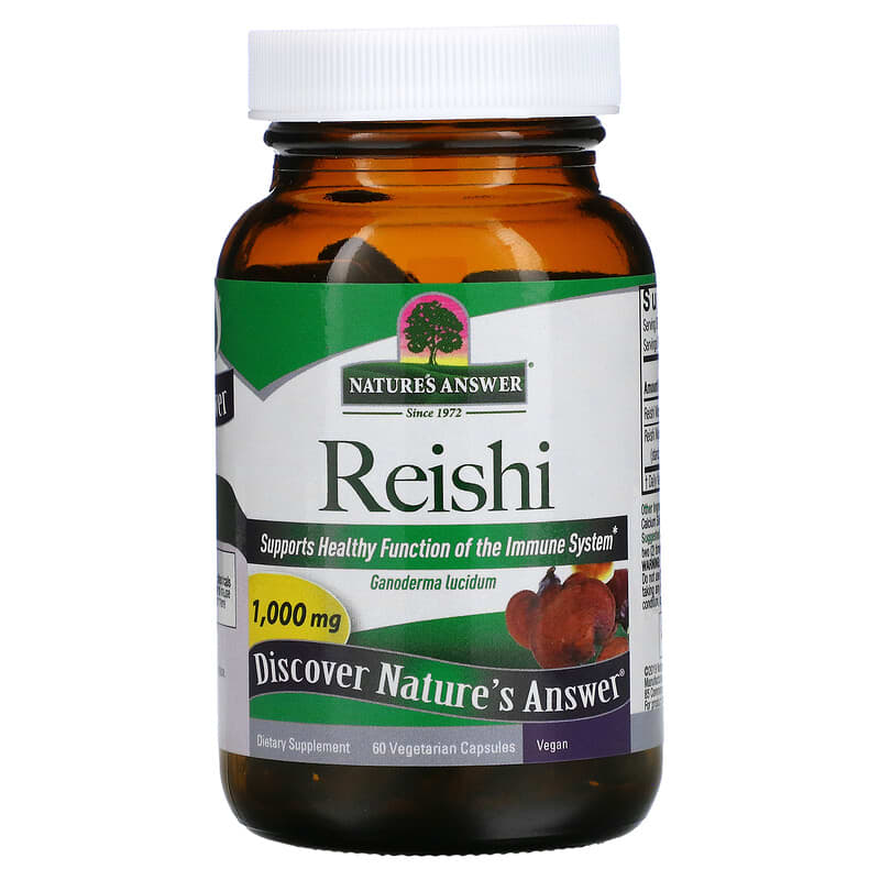 Nature's Answer, Reishi, 500 mg, 60 Vegetarian Capsules 83000164255