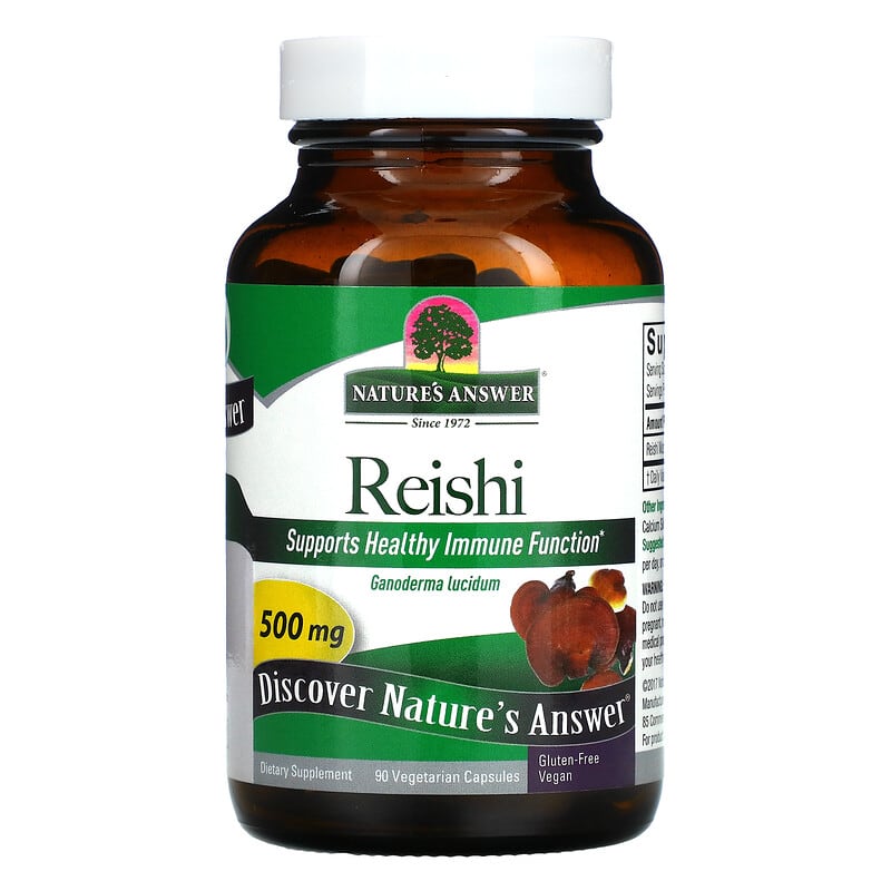 Nature's Answer, Reishi, 500 mg, 90 Vegetarian Capsules 83000163227