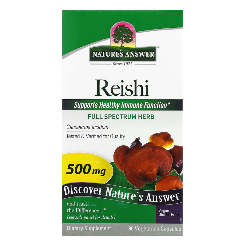 Nature's Answer Reishi 500 mg 90 Vegetarian Capsules 83000163227