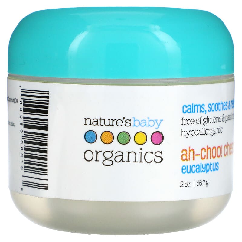 Nature's Baby Organics Ah-Choo! Chest Rub Eucalyptus 2 oz (56.7 g) 183060000163