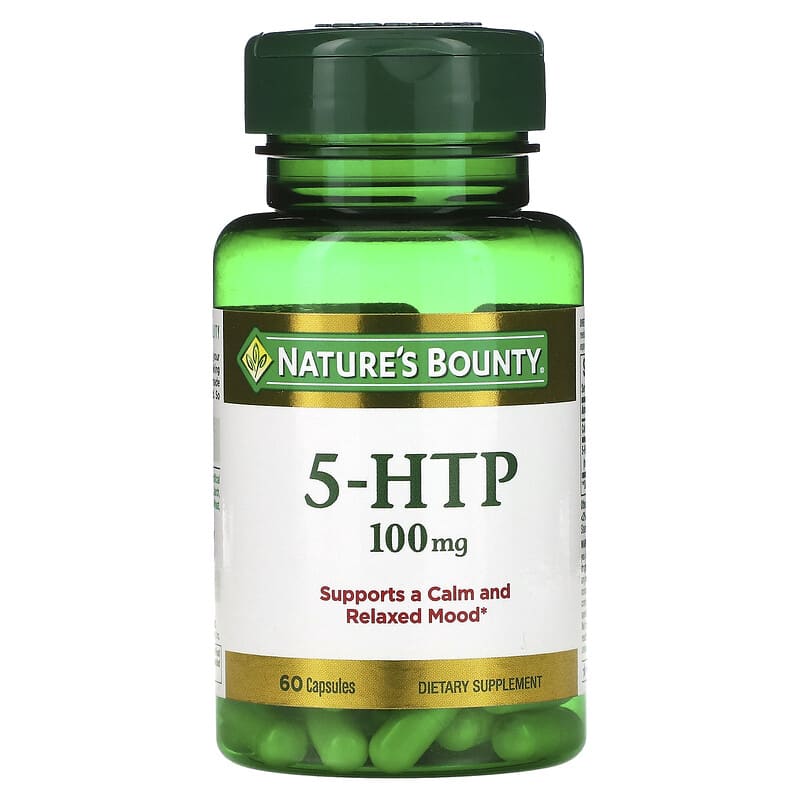 Nature's Bounty 5-HTP 100 mg 60 Capsules 74312053153