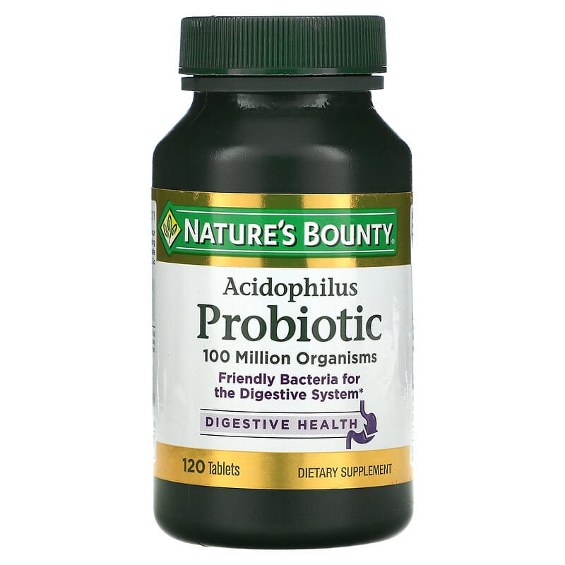 Nature's Bounty Acidophilus Probiotic 120 Tablets 74312026102