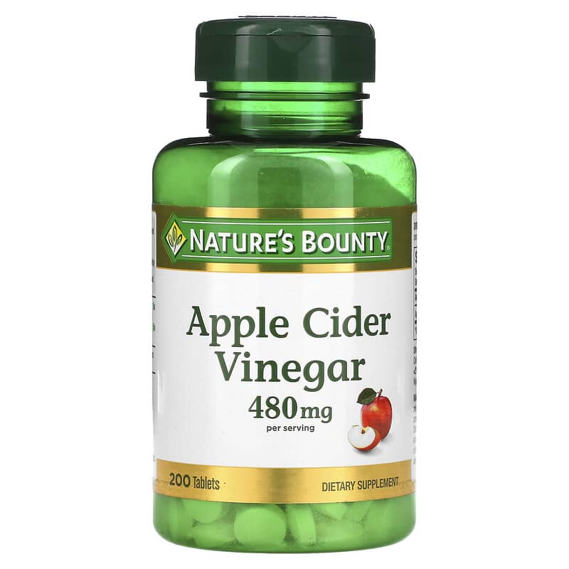 Nature's Bounty Apple Cider Vinegar 240 mg 200 Tablets 74312785702