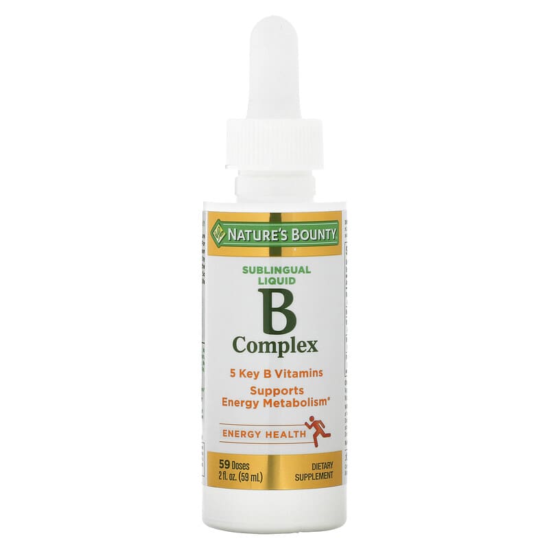 Nature's Bounty, B-Complex, Sublingual Liquid, 2 fl oz (59 ml) 74312028717