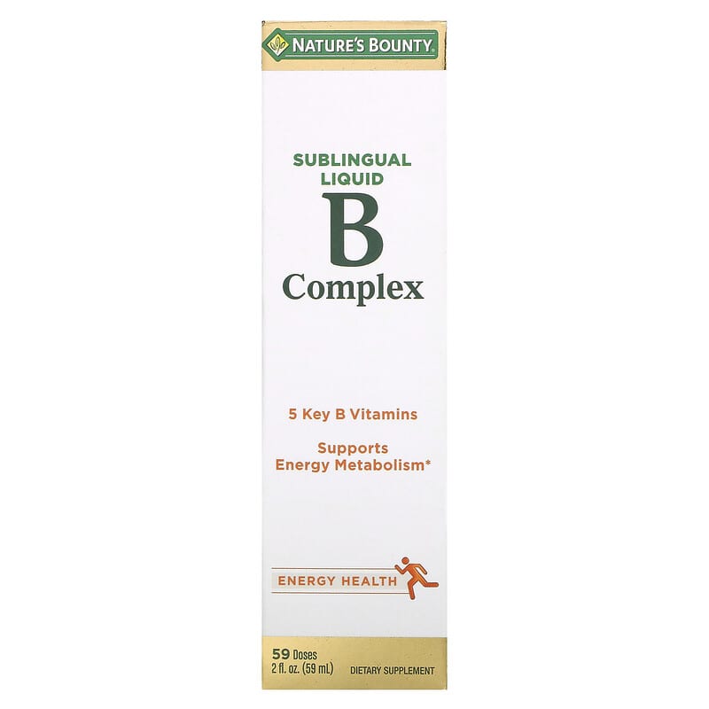 Nature's Bounty B-Complex Sublingual Liquid 2 fl oz (59 ml) 74312028717