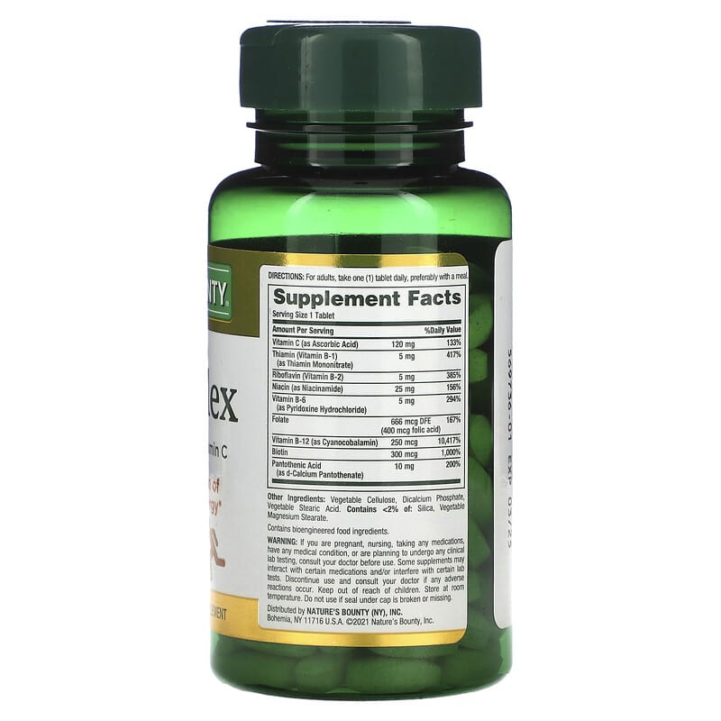 Nature's Bounty, B-Complex, Time Released, 125 Coated Tablets 74312005305