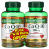 Nature's Bounty Co Q-10 Twin Pack 200 mg 2 Bottles 80 Rapid Release Softgels Each 74312793400