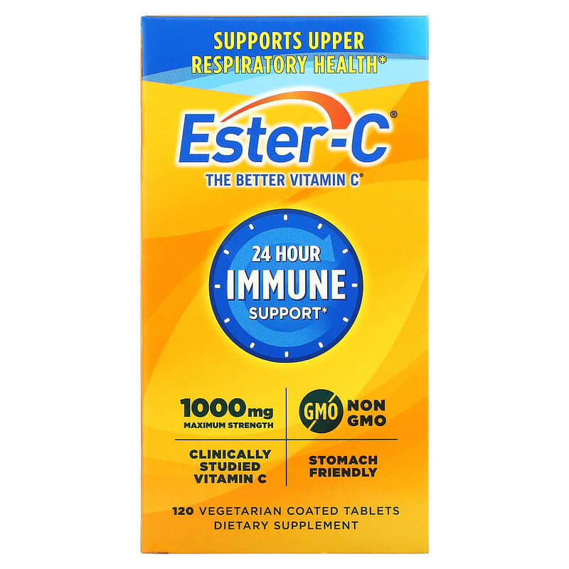 Nature's Bounty Ester-C Maximum Strength 1,000 mg 120 Vegetarian Coated Tablets 25077169825