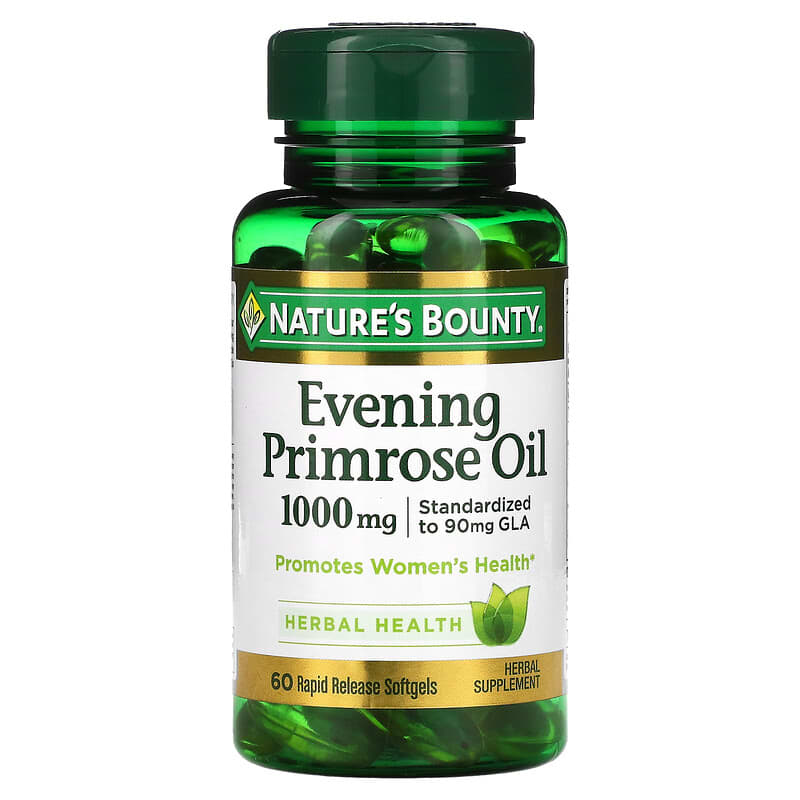 Nature's Bounty Evening Primrose Oil 1,000 mg 60 Rapid Release Softgels 74312073731
