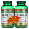 Nature's Bounty Fish Oil Twin Pack 1,200 mg 180 Rapid Release Softgels Each 74312306976