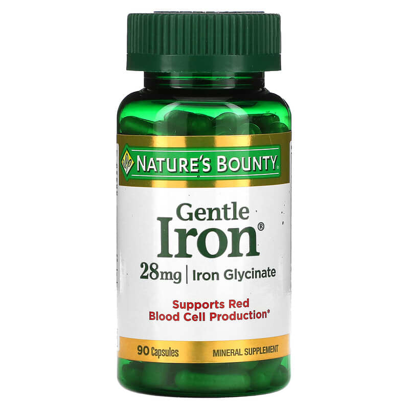 Nature's Bounty Gentle Iron 28 mg 90 Capsules 74312016035