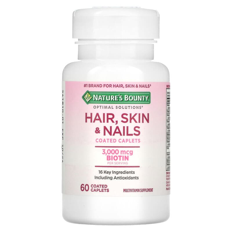 Nature's Bounty, Hair, Skin & Nails, 60 Coated Caplets 74312075803