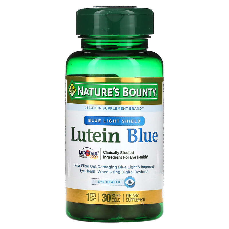 Nature's Bounty, Lutein Blue, 30 Softgels 74312763922