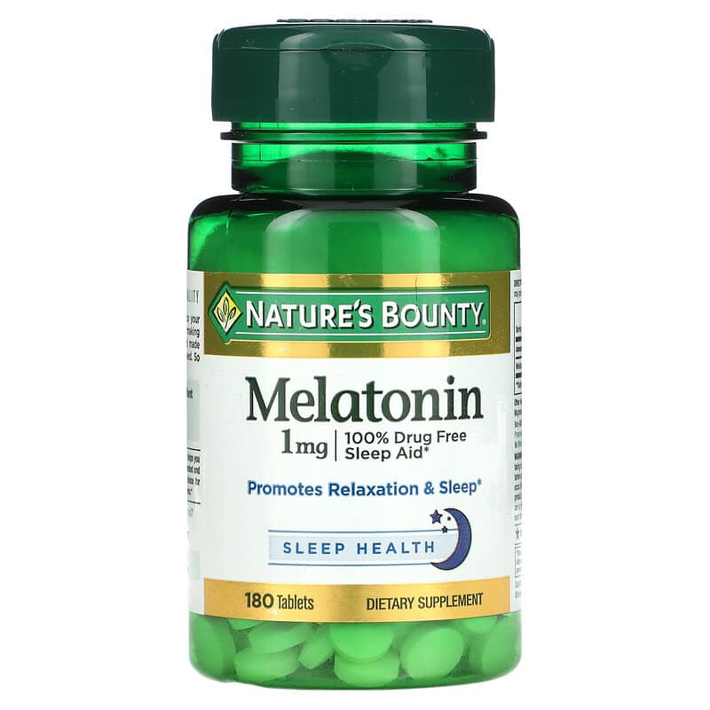 Nature's Bounty Melatonin 1 mg 180 Tablets 74312028328