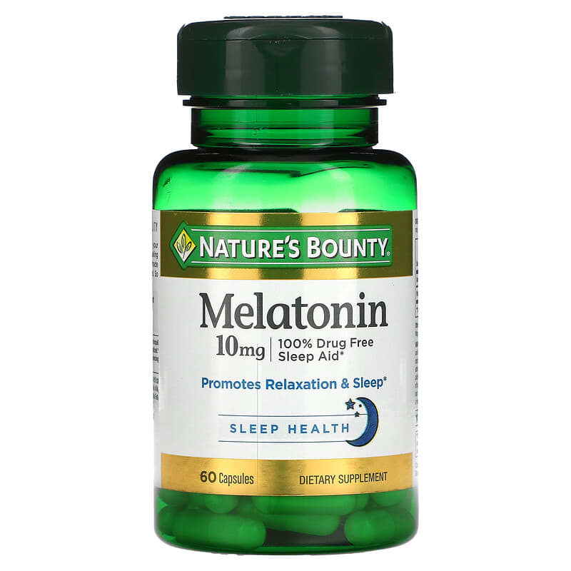 Nature's Bounty Melatonin 10 mg 60 Capsules 74312194917