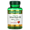 Nature's Bounty Odor-Less Mini Fish Oil 645 mg 90 Mini Coated Softgels 74312186783