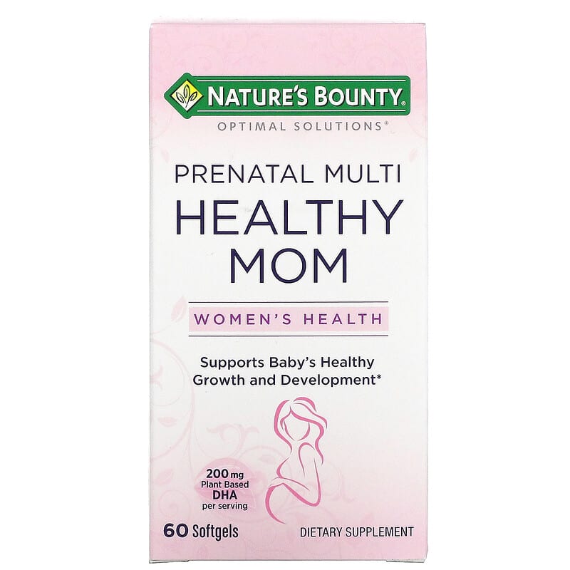 Nature's Bounty Optimal Solutions Healthy Mom Prenatal Multi 60 Softgels 74312648212