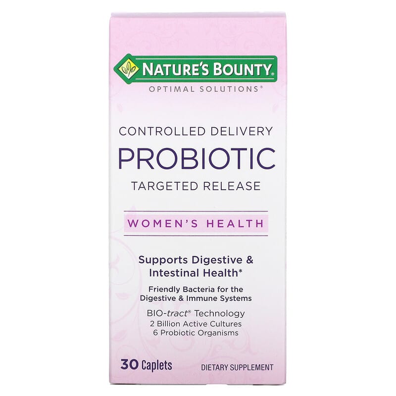 Nature's Bounty Optimal Solutions Women's Health Controlled Delivery Probiotic 30 Caplets 74312515200