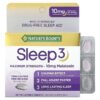 Nature's Bounty Sleep 3 Maximum Strength Drug-Free Sleep Aid 60 Tri-Layered Tablets 74312005268