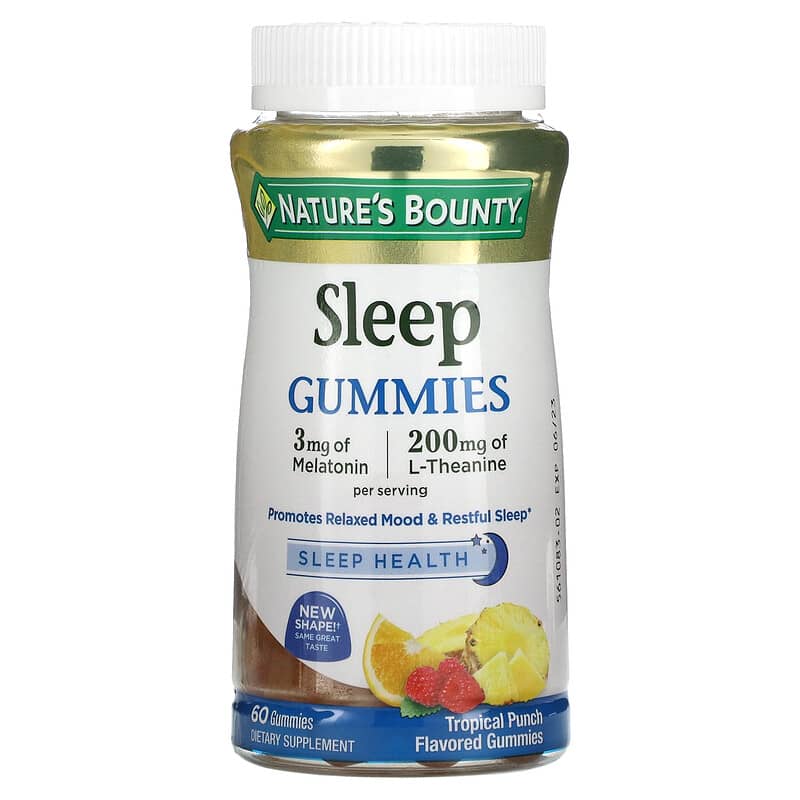 Nature's Bounty Sleep Gummies Tropical Punch  60 Gummies 74312593871