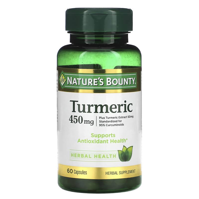 Nature's Bounty Turmeric 450 mg 60 Capsules 74312154171
