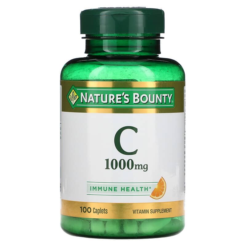 Nature's Bounty Vitamin C 1,000 mg 100 Caplets 74312017070